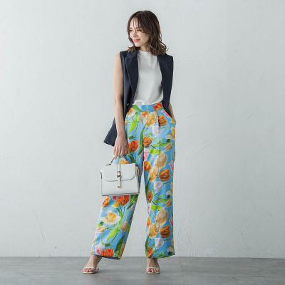 【ＫＥＩＴＡ　ＫＡＷＡＳＡＫＩ　×　Ｖｉａｇｇｉｏ　Ｂｌｕコラボ】Ｂｌｕｅ　ｔｕｌｉｐワイドパンツ