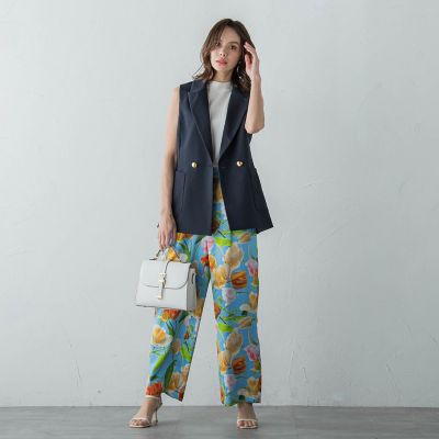 【ＫＥＩＴＡ　ＫＡＷＡＳＡＫＩ　×　Ｖｉａｇｇｉｏ　Ｂｌｕコラボ】Ｂｌｕｅ　ｔｕｌｉｐワイドパンツ