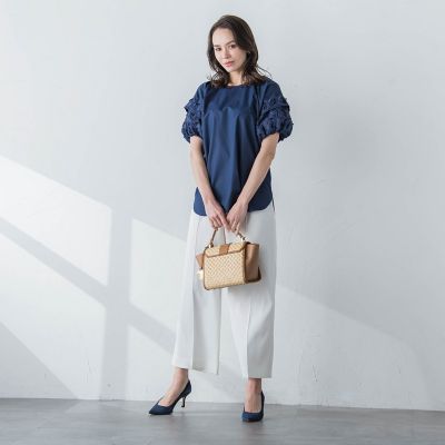 ワイドアンクルパンツ≪洗濯機で洗える≫