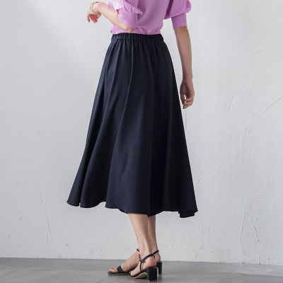 バックサテンジョーゼットパンツ≪洗濯機で洗える≫
