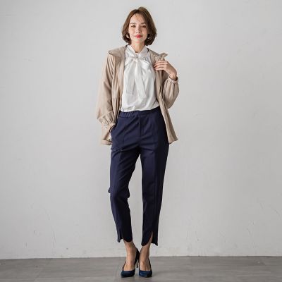 ハイストレッチポンチパンツ≪洗濯機で洗える≫