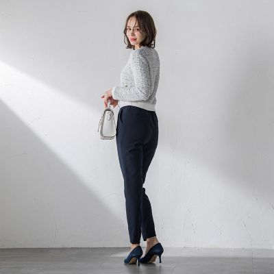 クリステルクロステーパードパンツ≪手洗い可能≫
