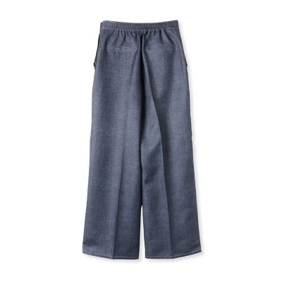ラメデニムプリントワイドパンツ≪手洗い可能≫