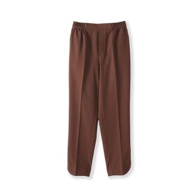 【SALE】Viaggio Blu (Women)/ビアッジョブルー ストレッチドビー裾スリットパンツ&#8810;洗濯機で洗える&#8811; 10ブラウン パンツ・ズボン【三越伊勢丹/公式】