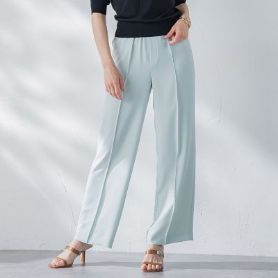 ＜Viaggio Blu (Women)＞接触冷感２ＷＡＹストレッチワイドパンツ≪洗濯機で洗える≫