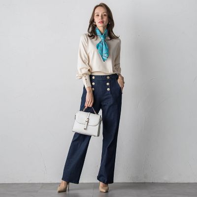 マリンデニムパンツ≪洗濯機で洗える≫ | Viaggio Blu (Women