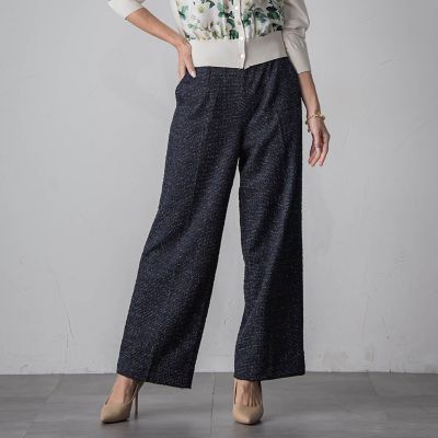 ＜Viaggio Blu (Women)＞ツイードラメワイドパンツ