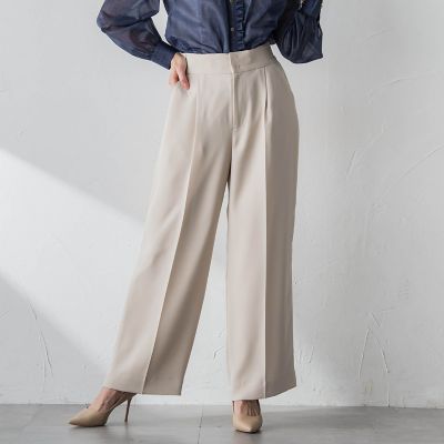 サスペンダー付きダブルサテンパンツ | Viaggio Blu (Women