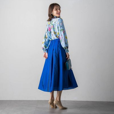 ＜Viaggio Blu (Women)＞ＥＴＩＱＵＥタフタボリュームスカート≪洗濯機で洗える≫