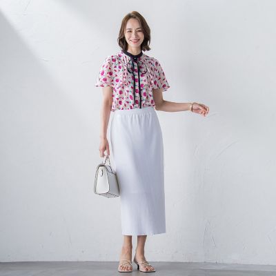 ナローニットスカート≪セットアップ対応／手洗い可能