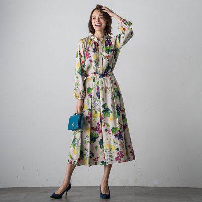 【ＷＥＢ限定カラーあり】フルーツプリントスカート≪セットアップ対応／洗濯機で洗える≫