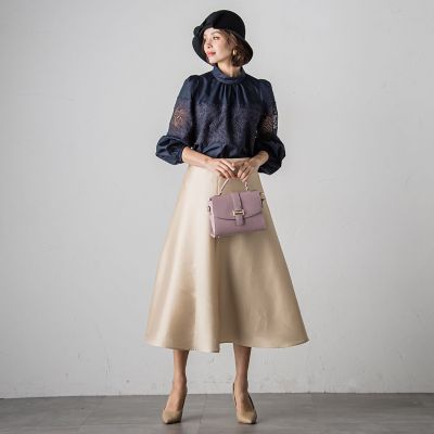 シルキースカート≪洗濯機で洗える≫ | Viaggio Blu (Women