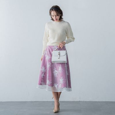 オーガンフロッキースカート | Viaggio Blu (Women)/ビアッジョブルー