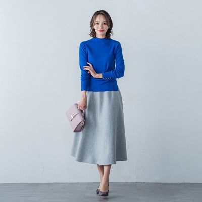 Viaggio Blu メルトンロングサーキュラースカート 新色追加】メルトンロングサーキュラースカート | Viaggio Blu