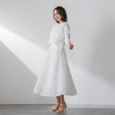 フラワーチュールスカート