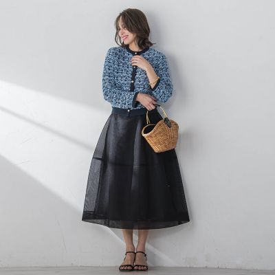 ダンボールフレアスカート≪洗濯機で洗える≫ | Viaggio Blu (Women