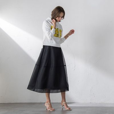 ダンボールフレアスカート≪洗濯機で洗える≫ | Viaggio Blu (Women