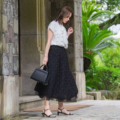 フラワーローブスカート | Viaggio Blu (Women)/ビアッジョブルー