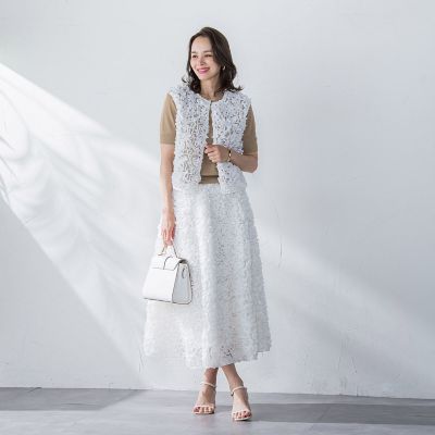 フラワーチュールスカート