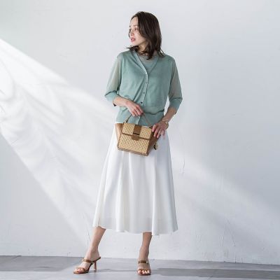 接触冷感２ＷＡＹストレッチマーメイドスカート≪洗濯機で洗える≫