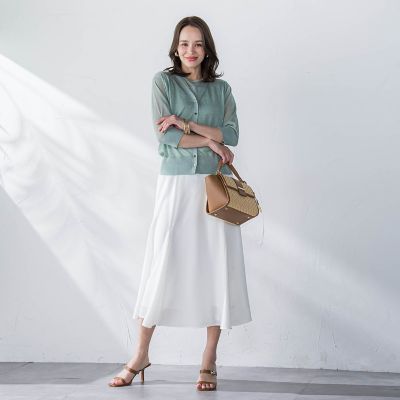 接触冷感２ＷＡＹストレッチマーメイドスカート≪洗濯機で洗える≫