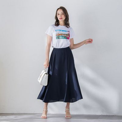 接触冷感２ＷＡＹストレッチマーメイドスカート≪洗濯機で洗える≫