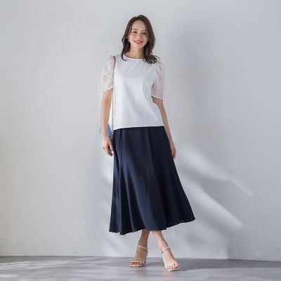 接触冷感２ＷＡＹストレッチマーメイドスカート≪洗濯機で洗える≫