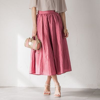 ＜Viaggio Blu (Women)＞ポコポコナイロンヴィンテージスカート≪洗濯機で洗える≫