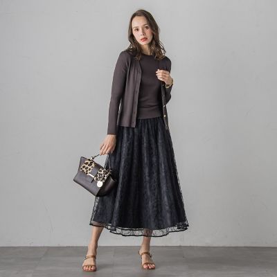 フェザーフラワースカート≪洗濯機で洗える≫ | Viaggio Blu (Women