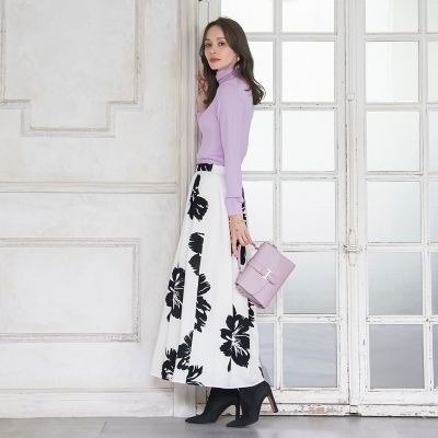 ビッグフラワーフロッキースカート | Viaggio Blu (Women)/ビアッジョ
