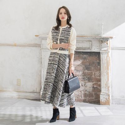 【コムデギャルソン　ミックスツイード　スカート】 CLARENSONミックスツイードスカート | Viaggio Blu (Women