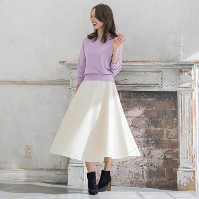 新色追加】メルトンサーキュラースカート | Viaggio Blu (Women