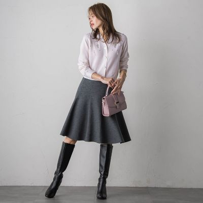 新色追加】ルミナリー圧縮スムーススカート | Viaggio Blu (Women