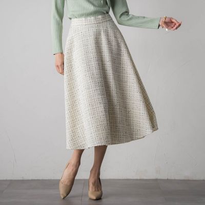 ツイードフレアスカート | Viaggio Blu (Women)/ビアッジョブルー