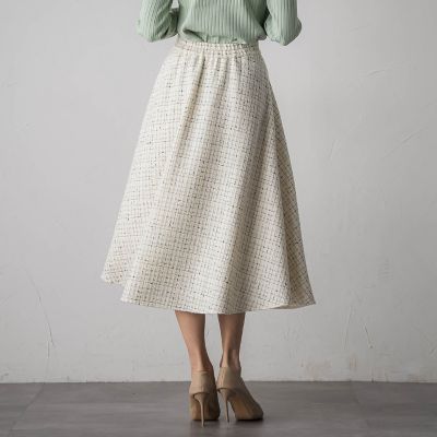 ツイードフレアスカート | Viaggio Blu (Women)/ビアッジョブルー