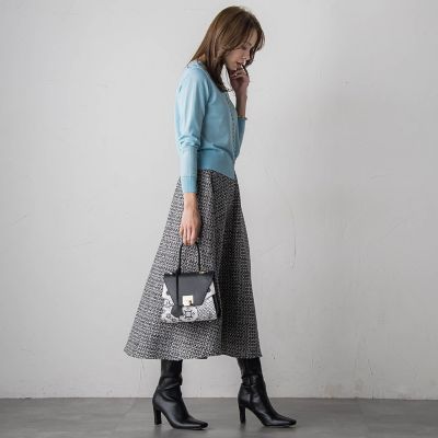 ツイードフレアスカート | Viaggio Blu (Women)/ビアッジョブルー