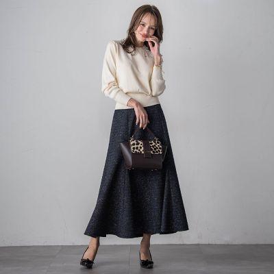 ビアッジョブルー（Viaggio blu）/ツイードラメマーメイドスカート ツイードラメマーメイドスカート | Viaggio Blu (Women)/ビアッジョ