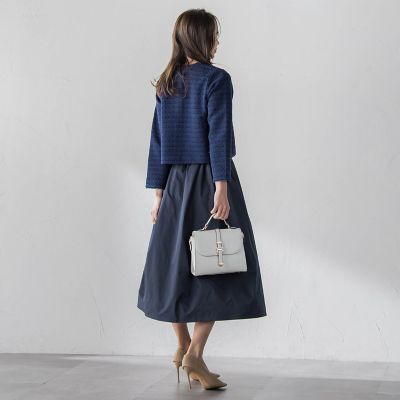 Viaggio Blu タフタフレアスカート ビアッジョブルー Viaggio Blu タフタフレアスカート （ネイビー
