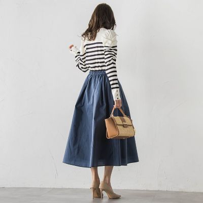 フロントボタンタフタスカート | Viaggio Blu (Women)/ビアッジョ