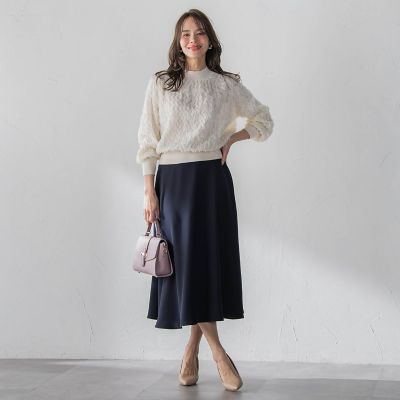 ダブルサテンスカート | Viaggio Blu (Women)/ビアッジョブルー | 三越