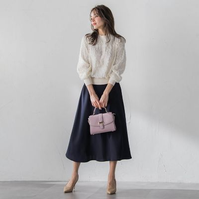 ダブルサテンスカート | Viaggio Blu (Women)/ビアッジョブルー | 三越