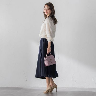 ダブルサテンスカート | Viaggio Blu (Women)/ビアッジョブルー | 三越