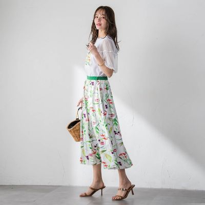 美品⭐︎キカプリントカシュクール風カットソー⭐︎ カシュクールtシャツ トップス カットソー 半袖 Vネック カシュクール