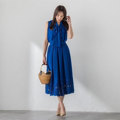 レースエンブロイダリースカート | Viaggio Blu (Women)/ビアッジョ