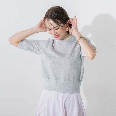 シャイニーラメプルオーバー≪手洗い可能≫
