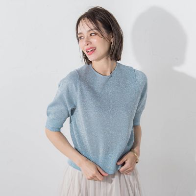 シャイニーラメプルオーバー≪手洗い可能≫