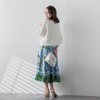 ツィードニットジレ≪手洗い可能≫