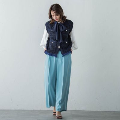 ツィードニットジレ≪手洗い可能≫