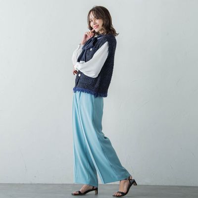 ツィードニットジレ≪手洗い可能≫