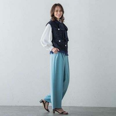 ツィードニットジレ≪手洗い可能≫